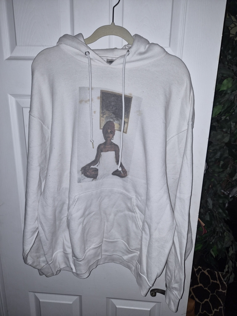 Russell Athletic White Graphic Crewneck Hoodie XL